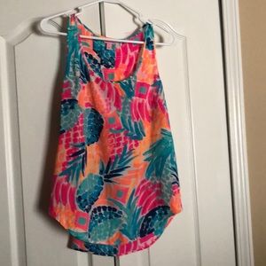 Lilly Pulitzer Pineapple Tank Blouse